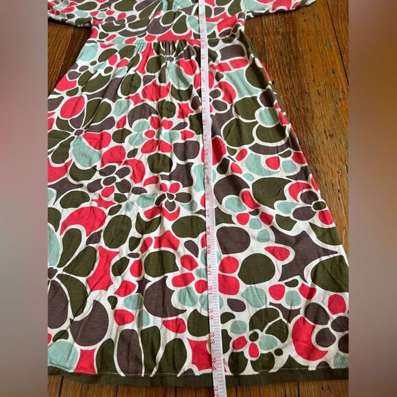 Boden || Mini Multicolor Y2K style Floral Kimono Empire Waist Dress 2R - Picture 9 of 10